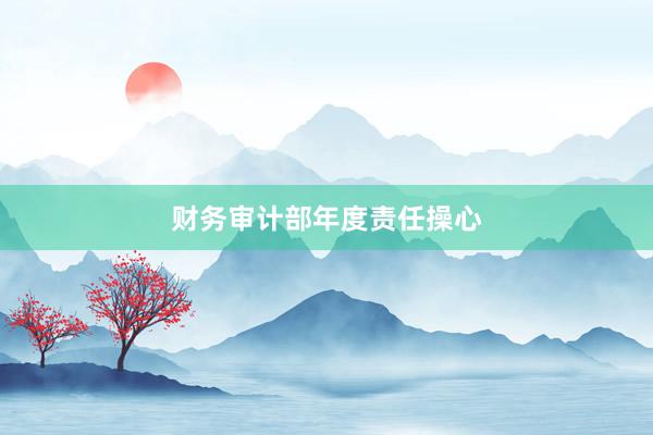 财务审计部年度责任操心
